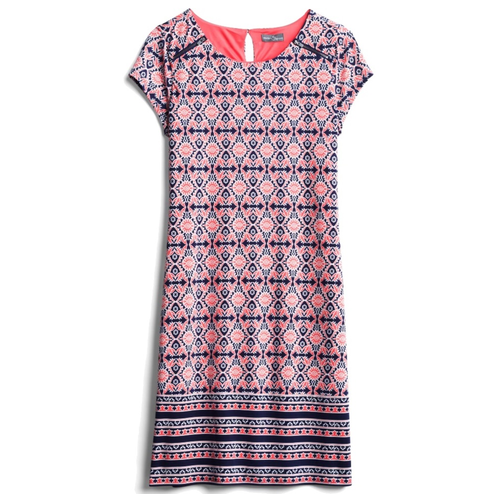Market & Spruce- Lainey Zipper Detail Knit Dress